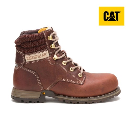 Caterpillar Paisley 6" Steel Toe Werkschoenen Dames Bruin (AUEX.NL)